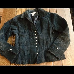 Sueded leather jacket